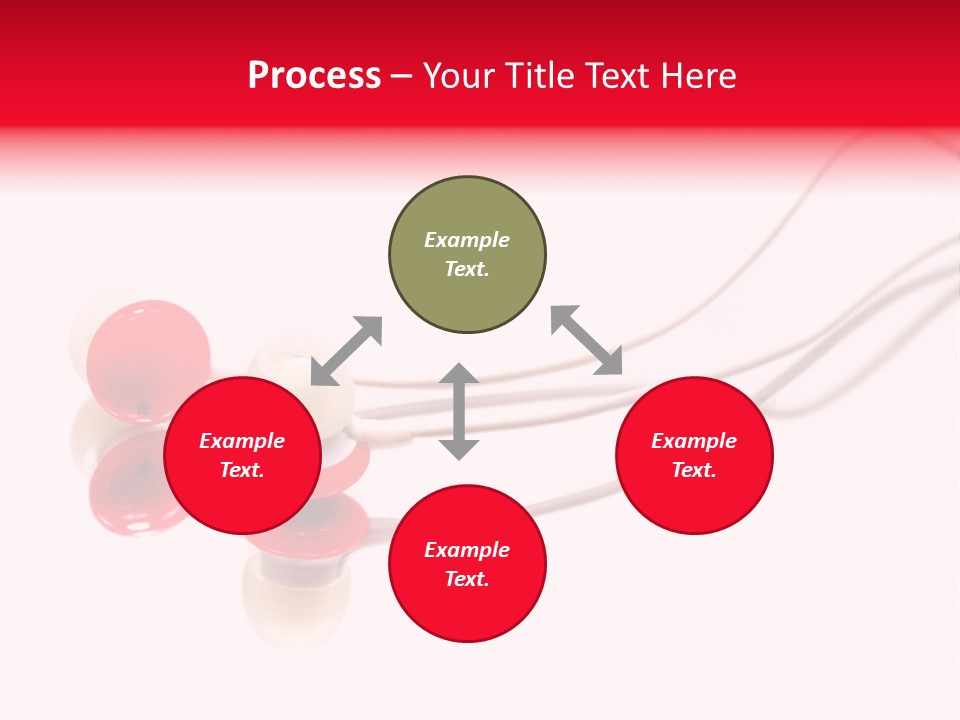 Equipment Cable Headphone PowerPoint Template