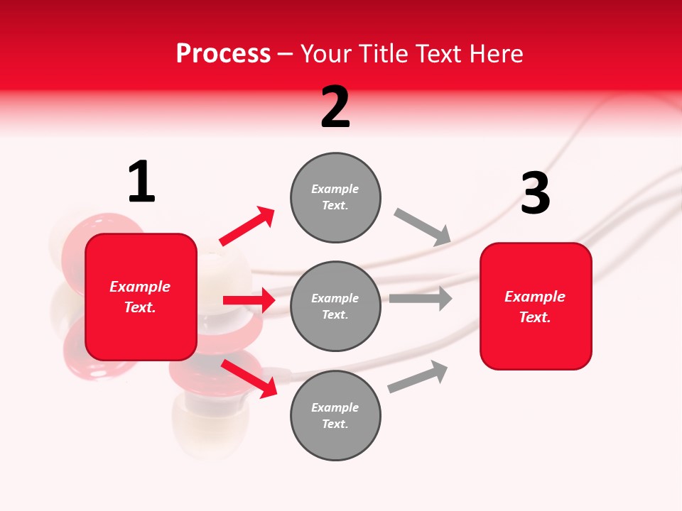 Equipment Cable Headphone PowerPoint Template
