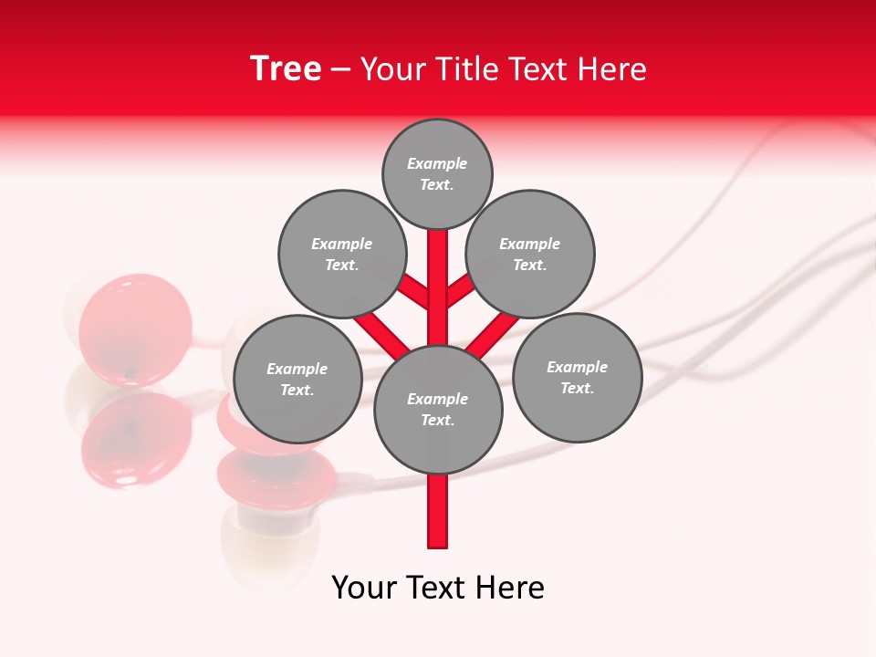 Equipment Cable Headphone PowerPoint Template