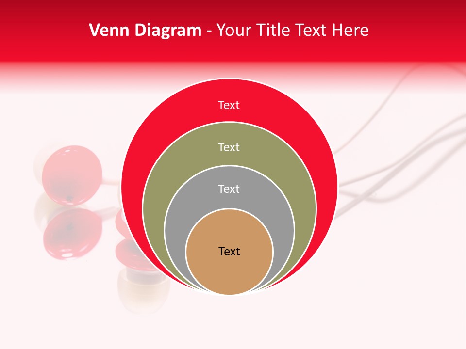 Equipment Cable Headphone PowerPoint Template