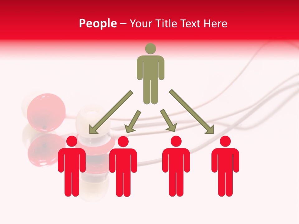 Equipment Cable Headphone PowerPoint Template