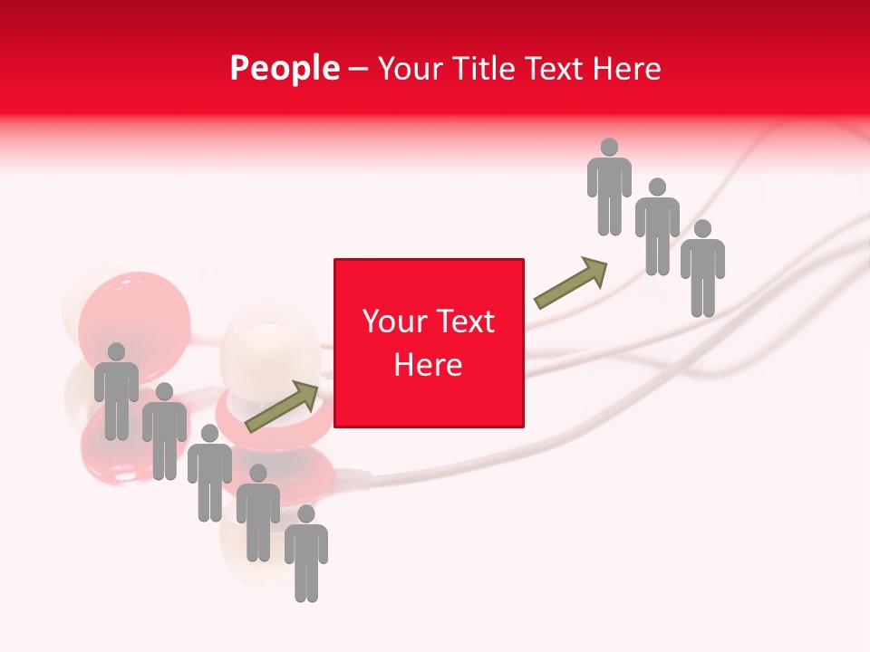 Equipment Cable Headphone PowerPoint Template