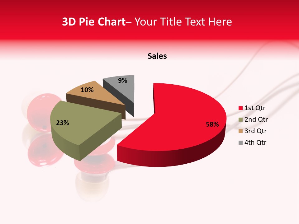 Equipment Cable Headphone PowerPoint Template