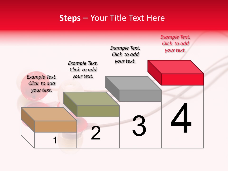 Equipment Cable Headphone PowerPoint Template