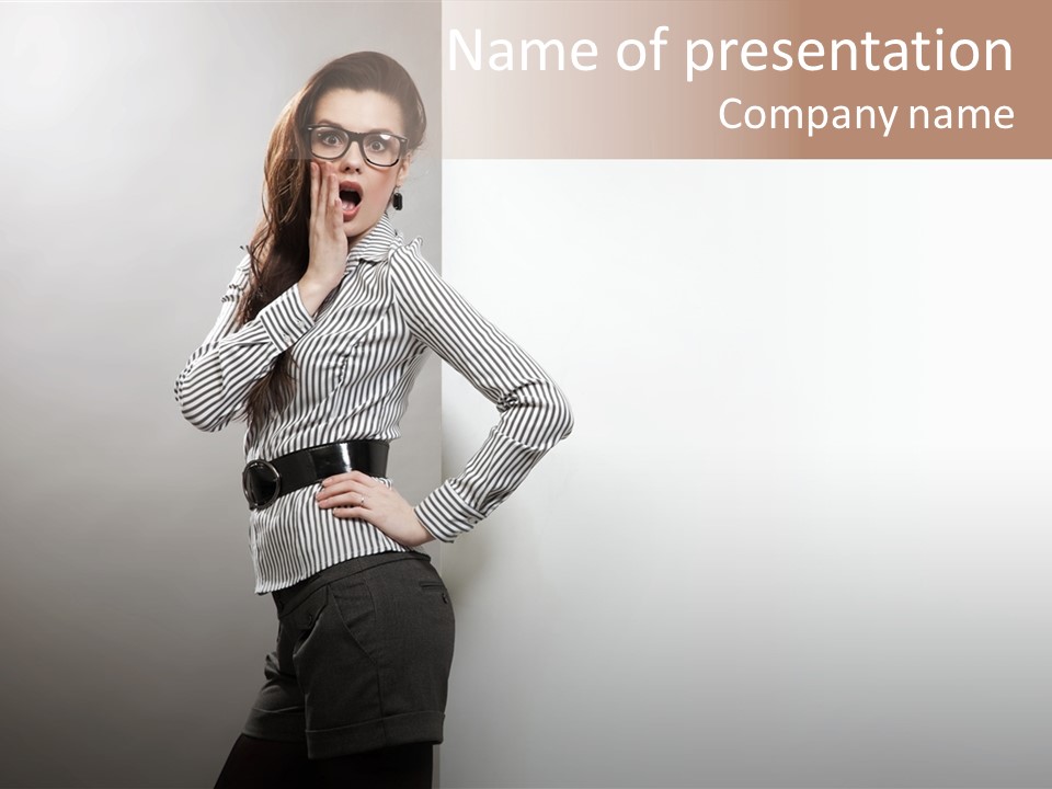 Side Space Isolated PowerPoint Template