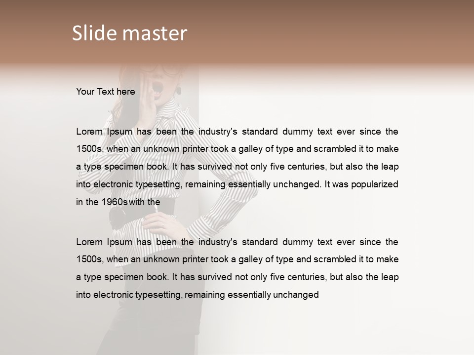 Side Space Isolated PowerPoint Template