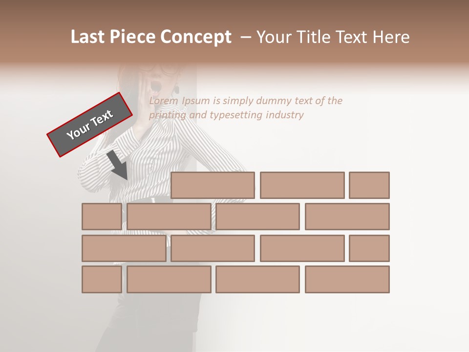 Side Space Isolated PowerPoint Template