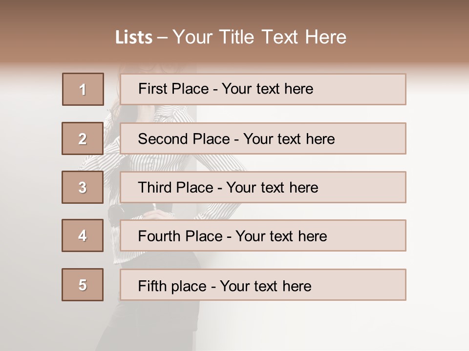 Side Space Isolated PowerPoint Template
