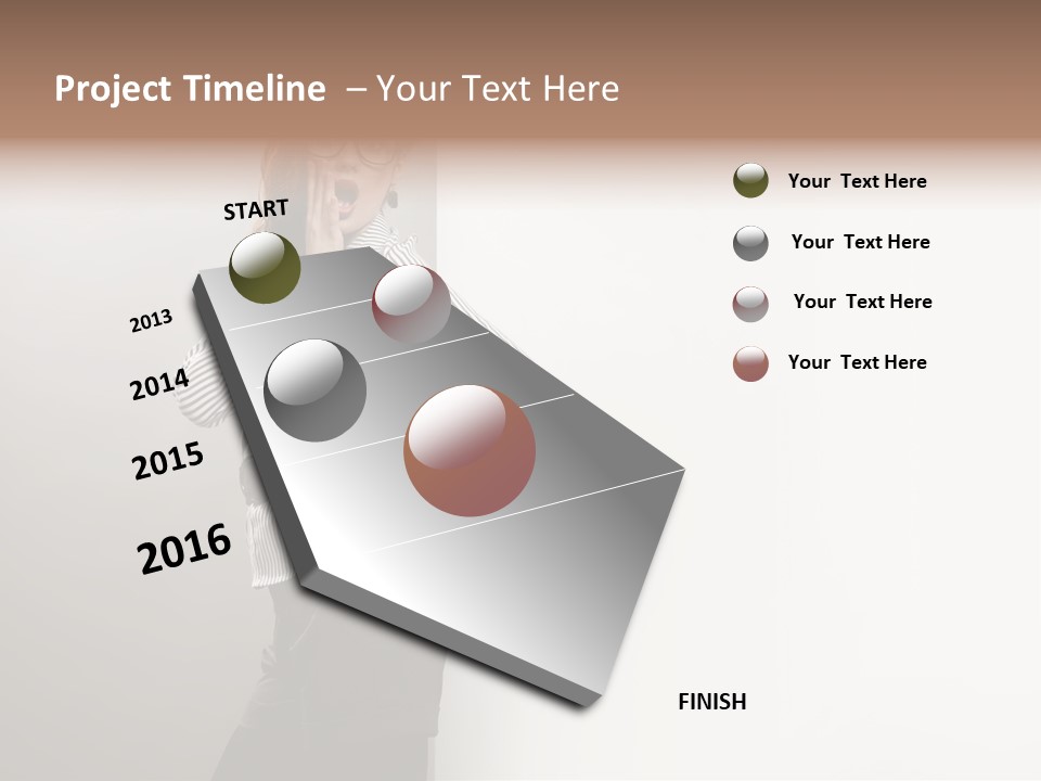 Side Space Isolated PowerPoint Template