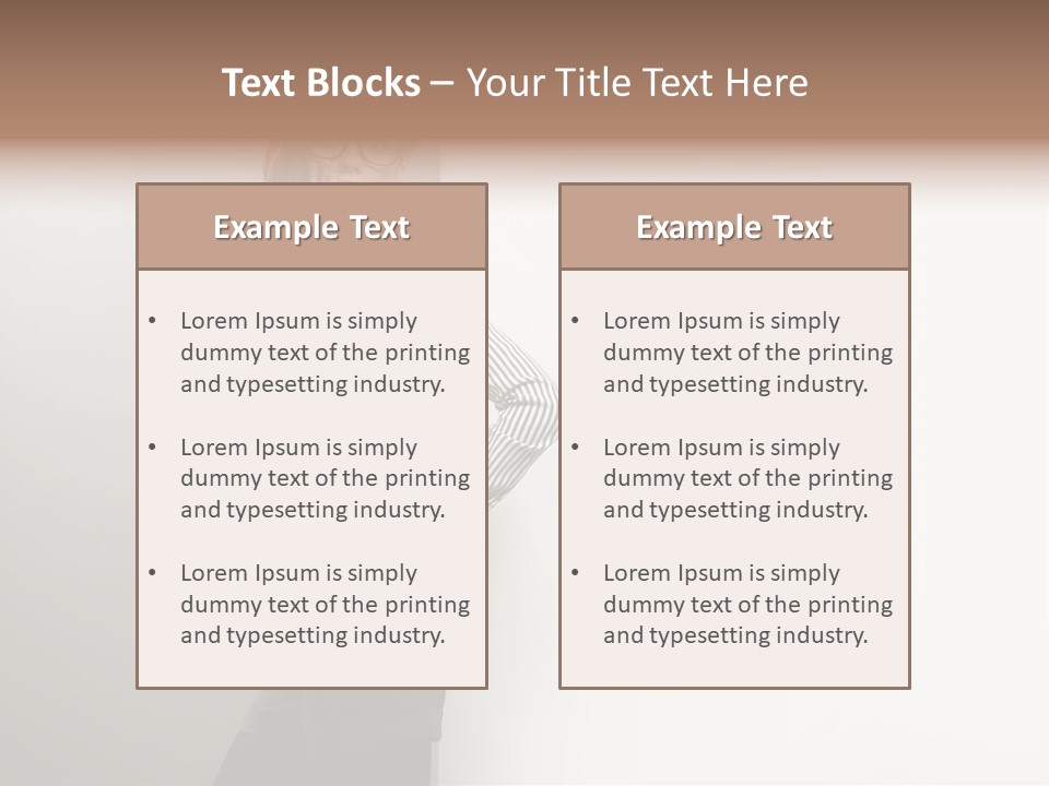 Side Space Isolated PowerPoint Template