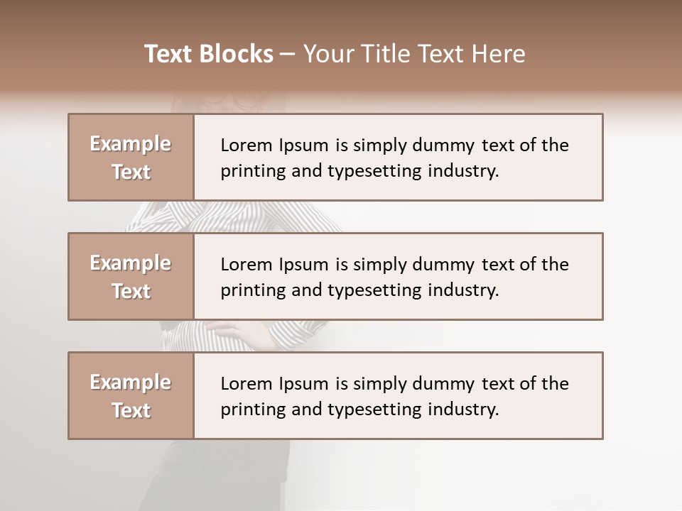 Side Space Isolated PowerPoint Template
