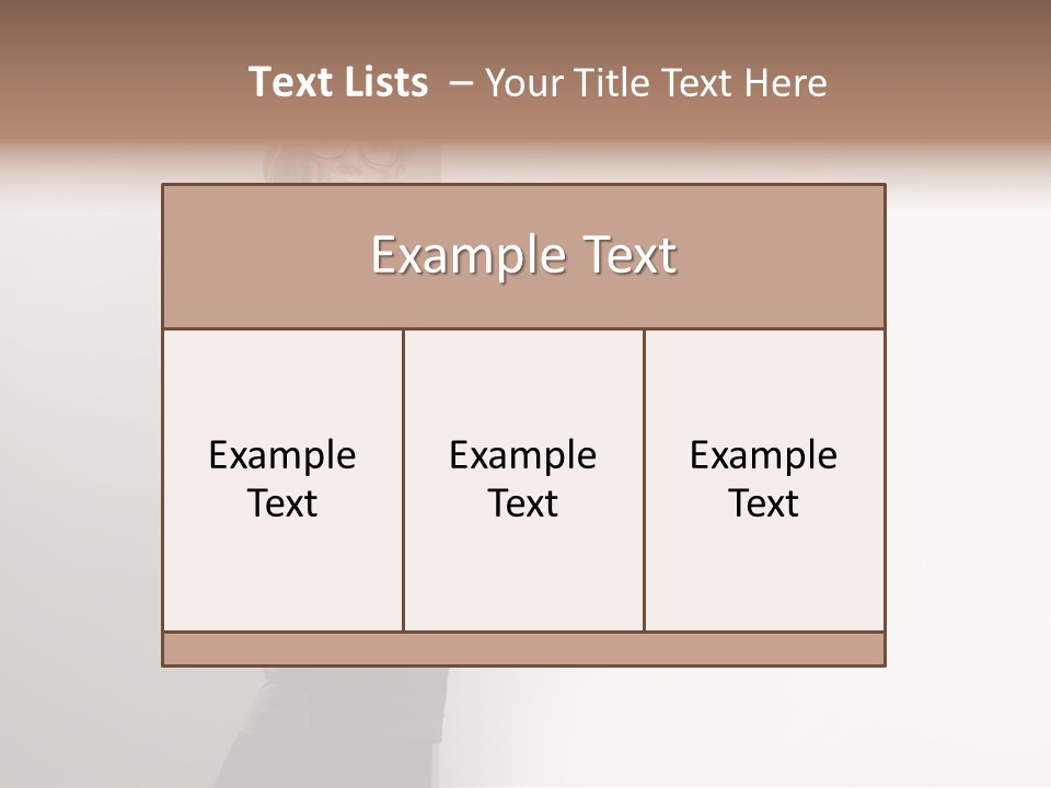 Side Space Isolated PowerPoint Template