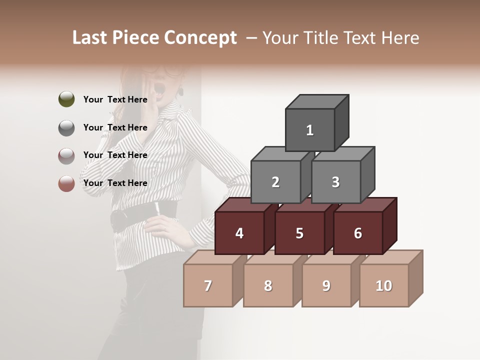 Side Space Isolated PowerPoint Template