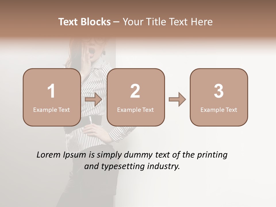 Side Space Isolated PowerPoint Template