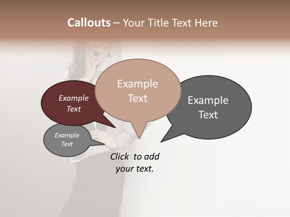 Side Space Isolated PowerPoint Template