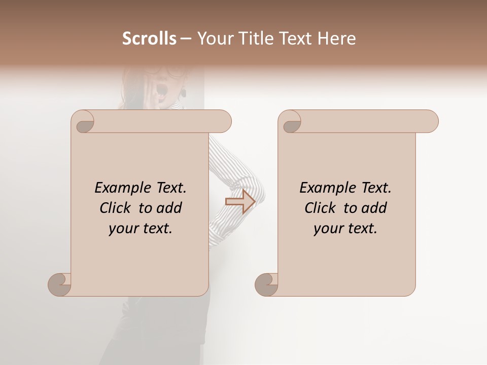 Side Space Isolated PowerPoint Template