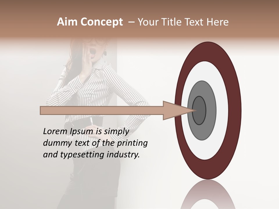 Side Space Isolated PowerPoint Template