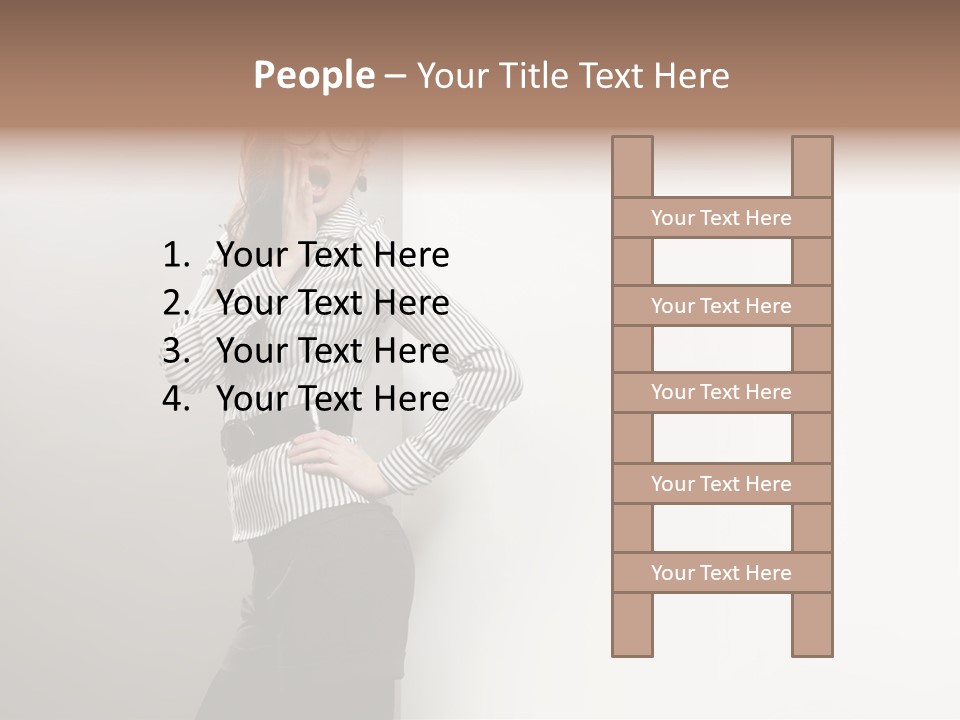 Side Space Isolated PowerPoint Template