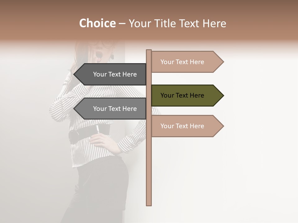 Side Space Isolated PowerPoint Template