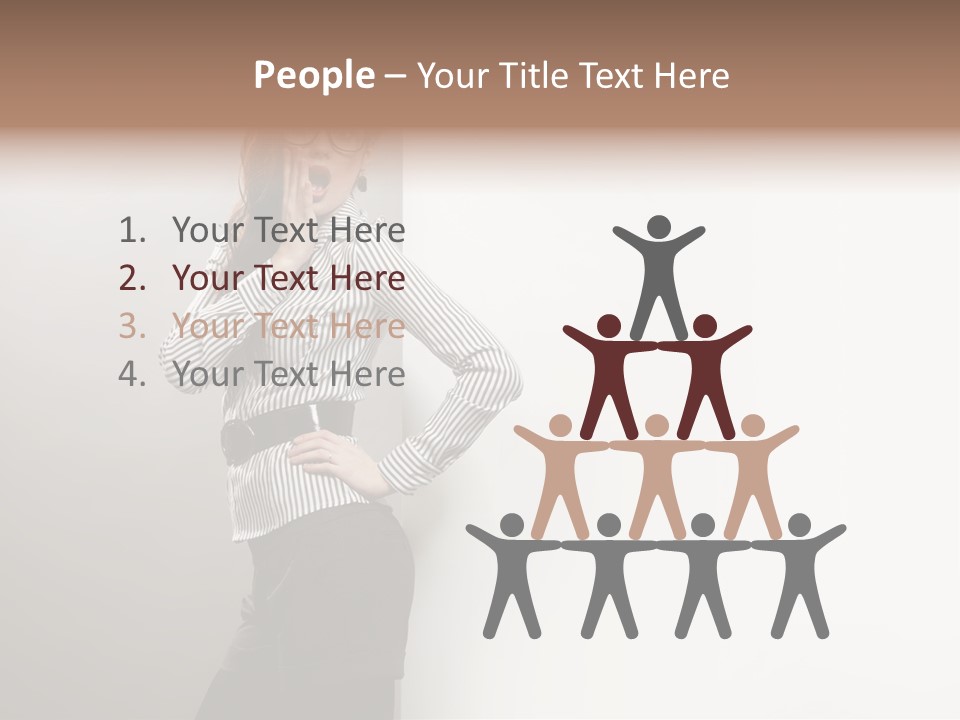 Side Space Isolated PowerPoint Template