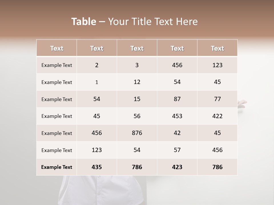Body Work Secretary PowerPoint Template