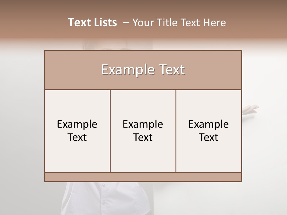 Body Work Secretary PowerPoint Template