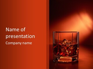 Dark Cube Scotch PowerPoint Template