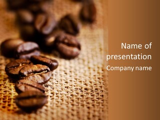 Drink Roasted Dark PowerPoint Template