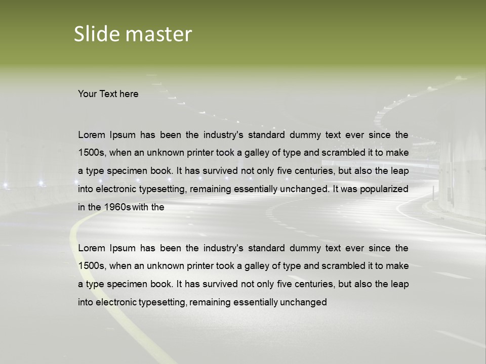 Urban Scene Moving Down Yard Line PowerPoint Template