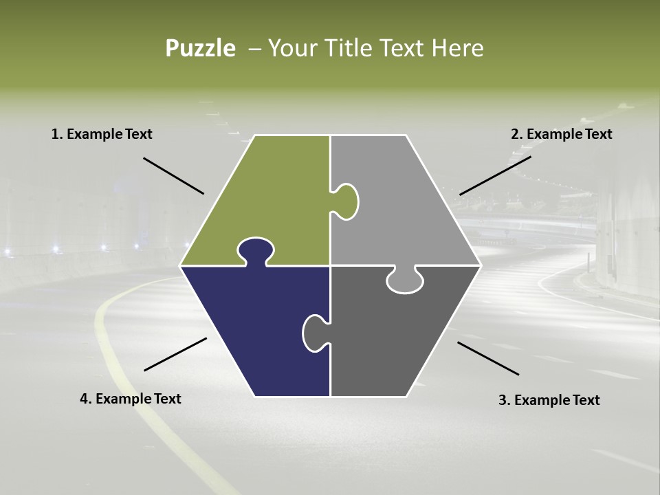 Urban Scene Moving Down Yard Line PowerPoint Template