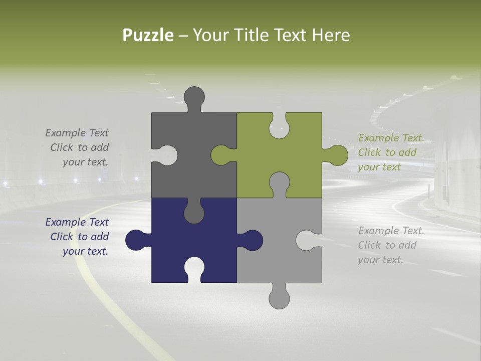 Urban Scene Moving Down Yard Line PowerPoint Template