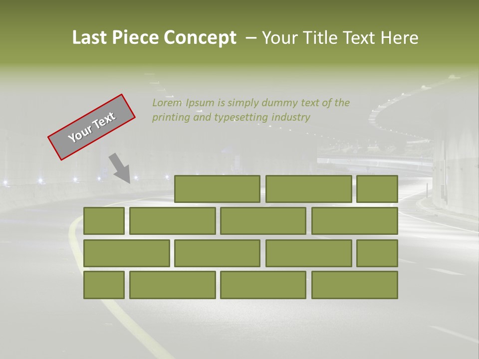 Urban Scene Moving Down Yard Line PowerPoint Template