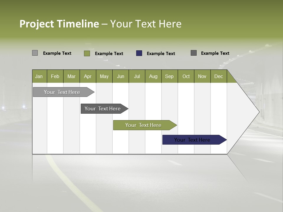 Urban Scene Moving Down Yard Line PowerPoint Template