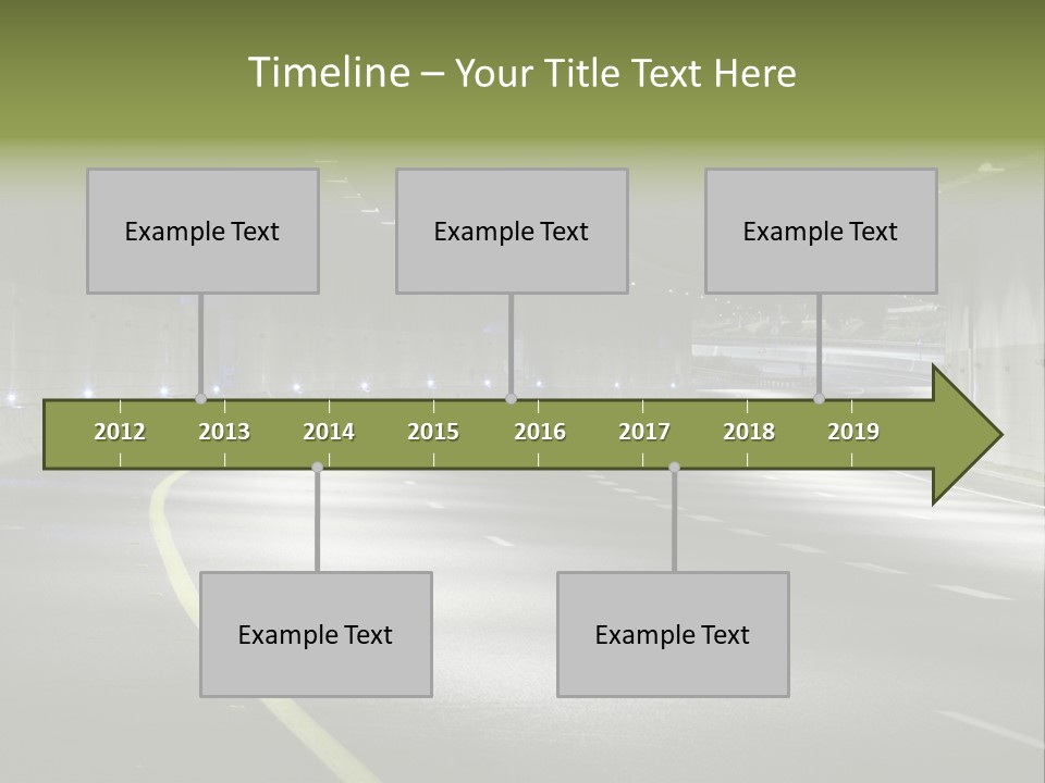 Urban Scene Moving Down Yard Line PowerPoint Template