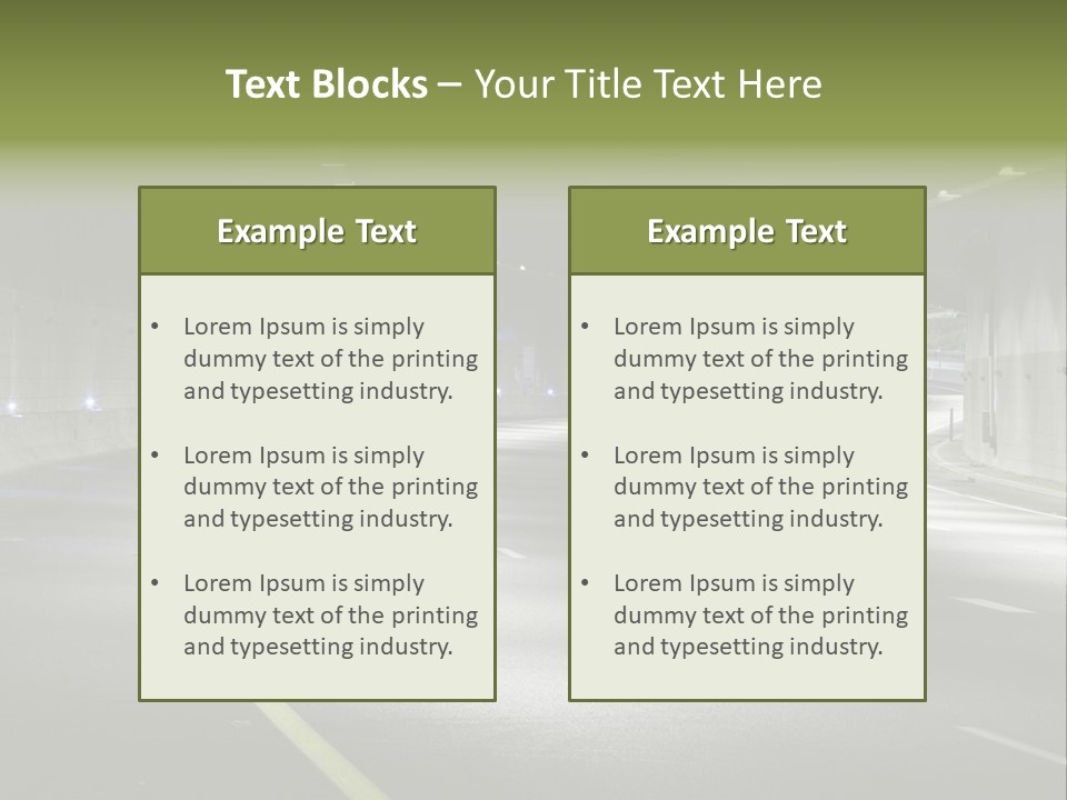 Urban Scene Moving Down Yard Line PowerPoint Template