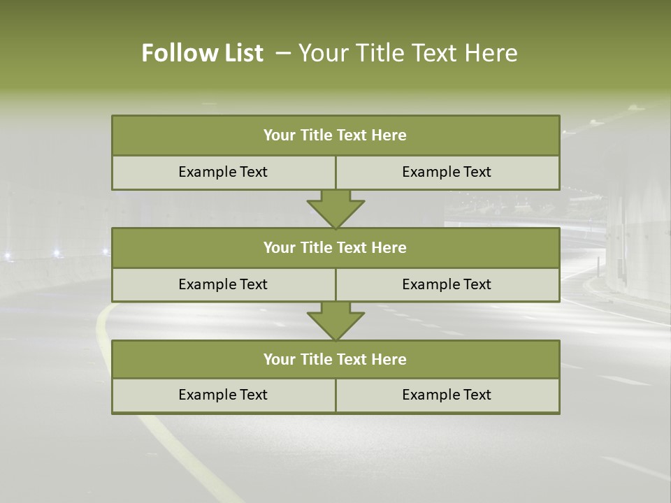 Urban Scene Moving Down Yard Line PowerPoint Template