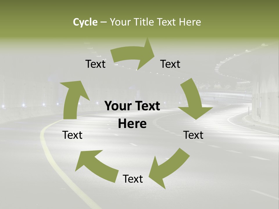 Urban Scene Moving Down Yard Line PowerPoint Template