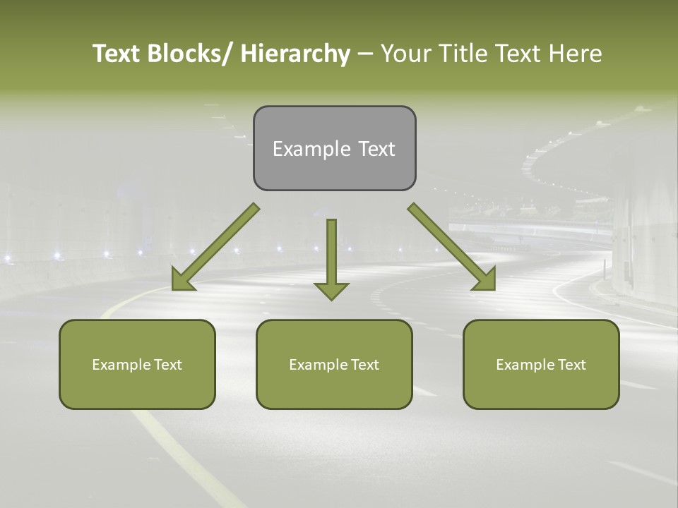 Urban Scene Moving Down Yard Line PowerPoint Template