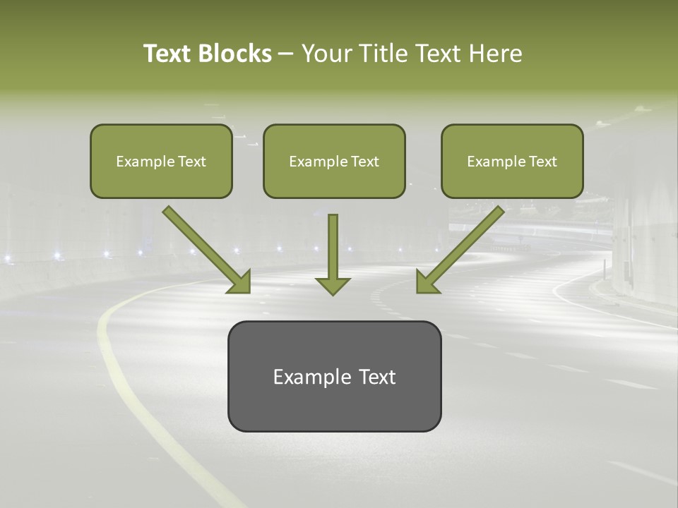 Urban Scene Moving Down Yard Line PowerPoint Template