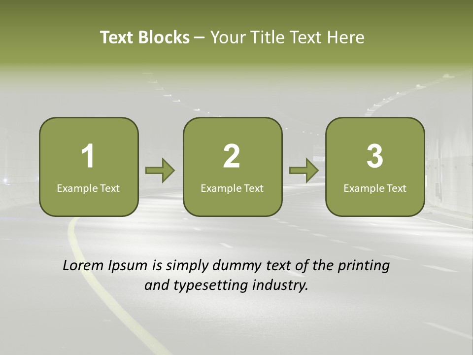 Urban Scene Moving Down Yard Line PowerPoint Template