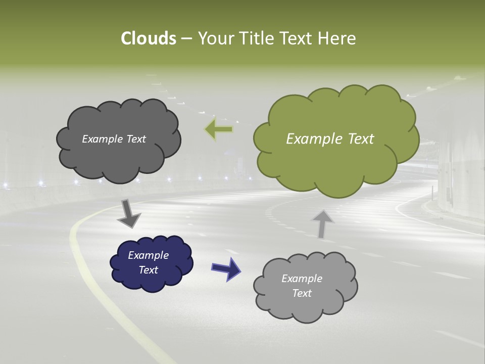 Urban Scene Moving Down Yard Line PowerPoint Template