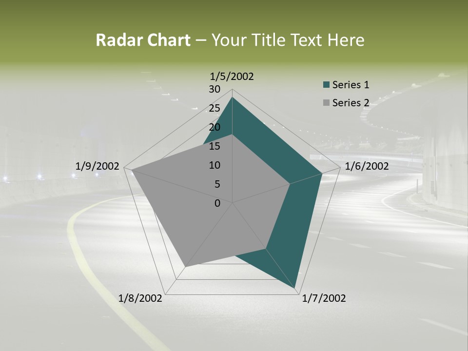 Urban Scene Moving Down Yard Line PowerPoint Template