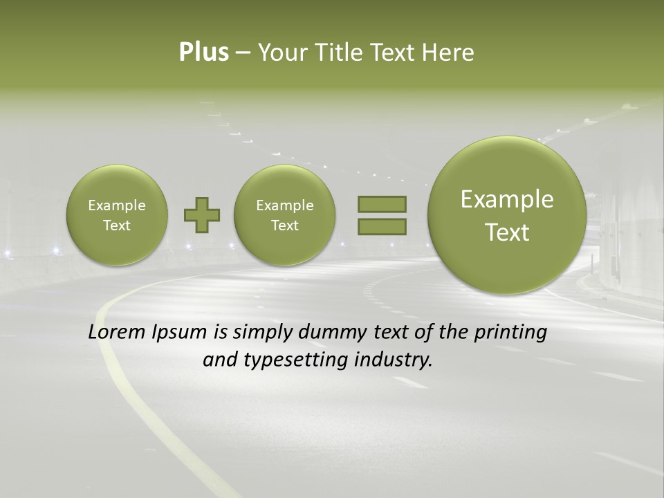 Urban Scene Moving Down Yard Line PowerPoint Template