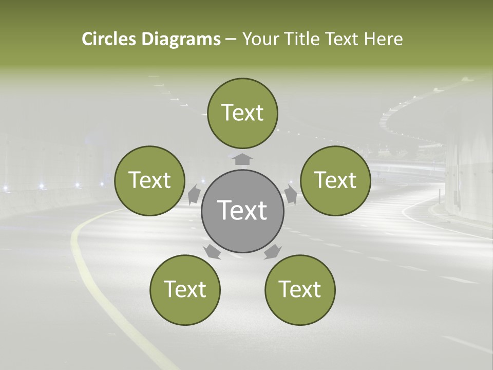 Urban Scene Moving Down Yard Line PowerPoint Template