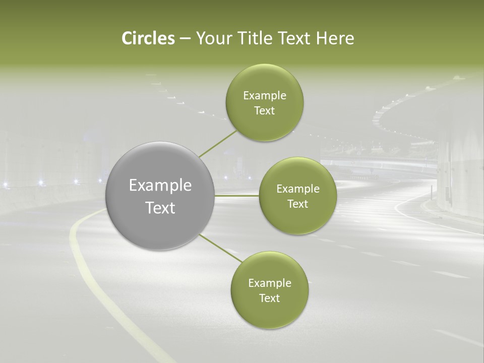 Urban Scene Moving Down Yard Line PowerPoint Template