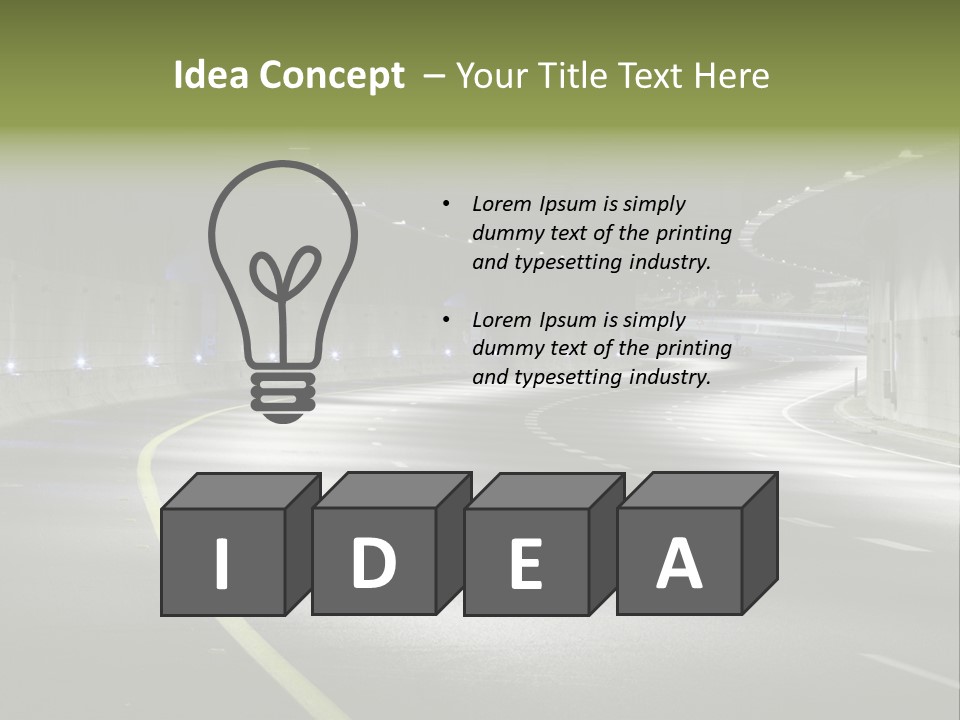 Urban Scene Moving Down Yard Line PowerPoint Template