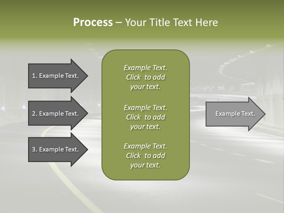 Urban Scene Moving Down Yard Line PowerPoint Template