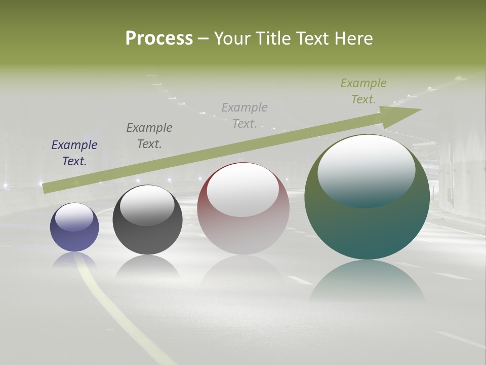 Urban Scene Moving Down Yard Line PowerPoint Template