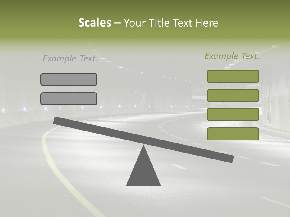Urban Scene Moving Down Yard Line PowerPoint Template