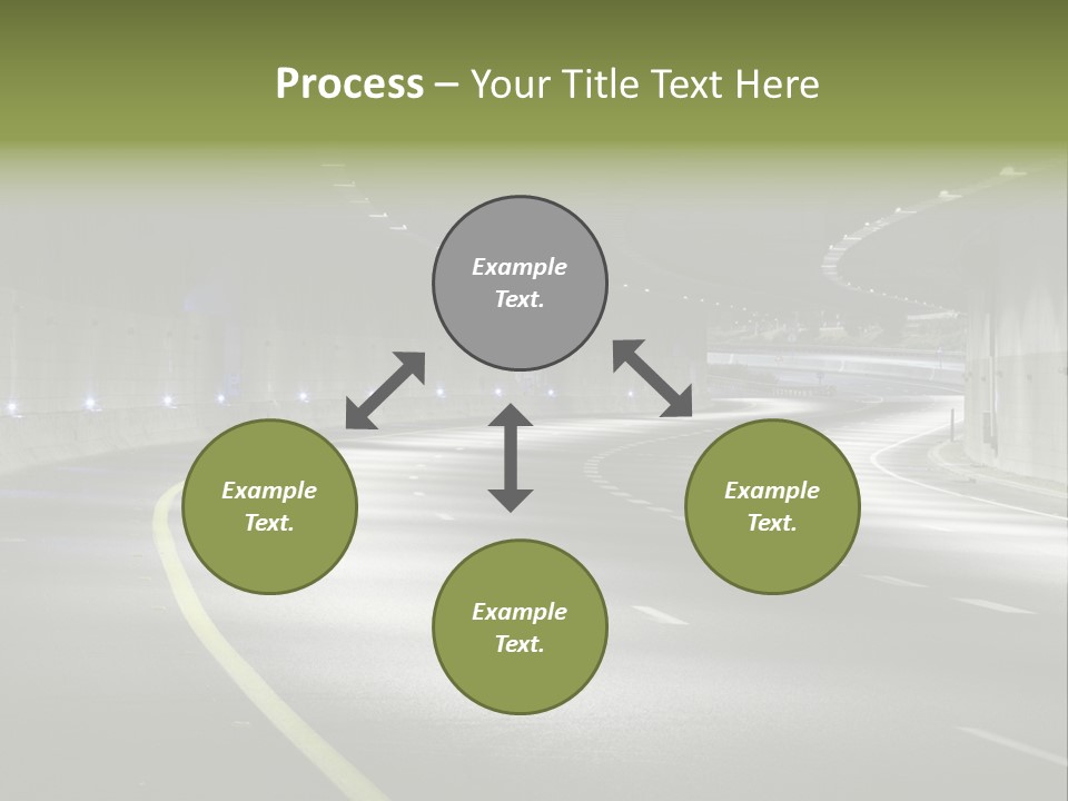 Urban Scene Moving Down Yard Line PowerPoint Template